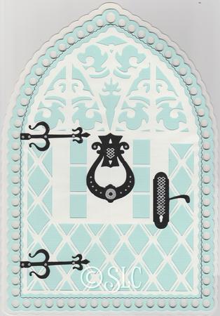 Elf Door 1 Card by Susan Cummings
