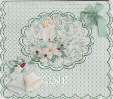 Bells, Candles and Festive Flowers Tent Card Kit by Susan Cummings