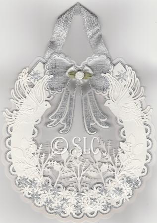 Wedding Floral Horseshoe Card Only by Susan Cummings