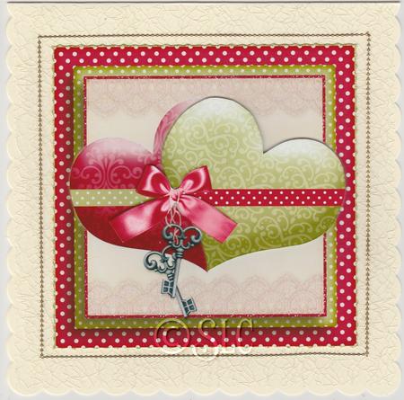 Happily Together Hearts Card Kit Red Green 754 by Susan Cummings