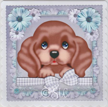Adorable Brown Puppy 8x8 Mini Kit by Susan Cummings
