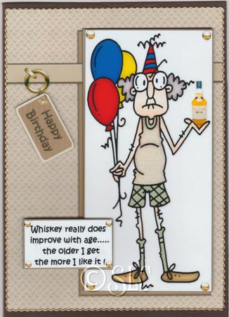 Gus and His Aged Whiskey Quick Card by Susan Cummings