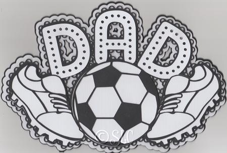 Father Football Card by Susan Cummings