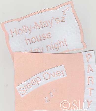 Slumber/pyjama Party Invitation - Sil by Susan Cummings