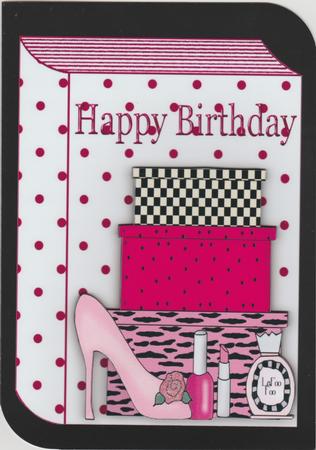 Makeup Girl, Shoes and Handbag Folded Book A4 by Susan Cummings