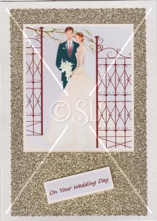 At the Church Gates Wedding Pyramid Sheet by Susan Cummings