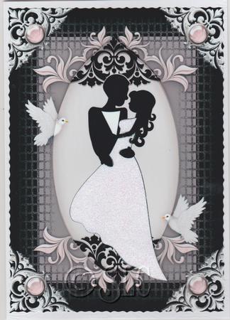 White Dress Bride and Groom Kit by Susan Cummings