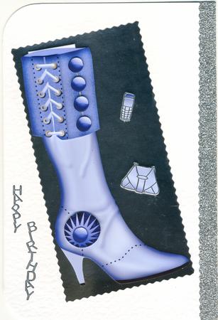 Boot Flip-up Card by Susan Cummings