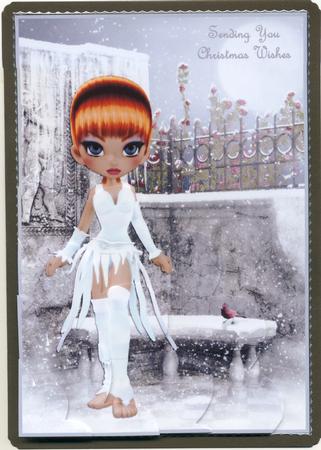 Snow Fairy Petal Corner Stacker by Susan Cummings