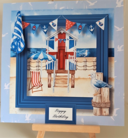 The Beach Hut - Union Jack by Susan Fossey
