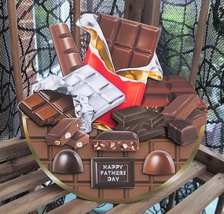 CHOCOHOLIC rocker card by Susan Garrett