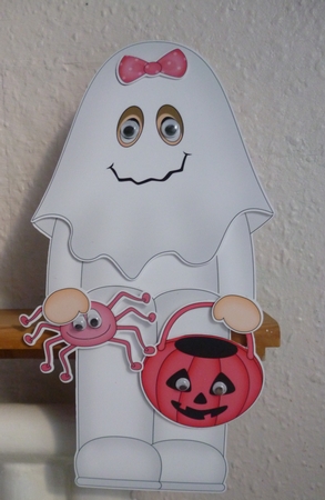 3D on the Shelf Card Kit - Little Fancy Dress Ghost Avira by Susan Garrett