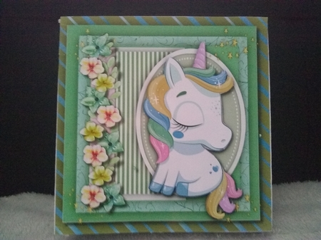 Gorgeous Unicorn and Flowers  by Susan Goodwin