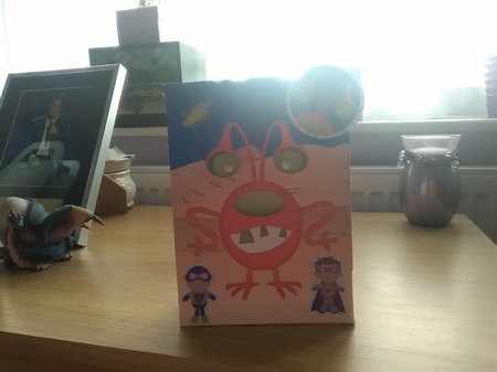 3D Gift Bag Mini Kit - Cute Alien Soep by Susan Goodwin