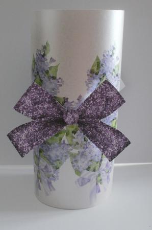 Lilac - Candle Cover by Susan Goodwin