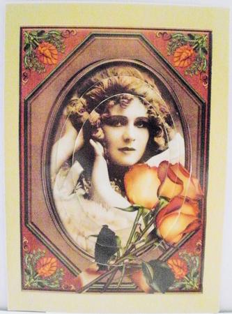 Vintage Beauty & Gorgeous Roses Oval Pyramid by Susan Goodwin