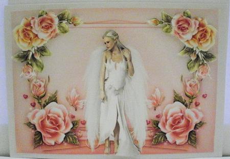 Beautiful Angel & Roses by Susan Goodwin