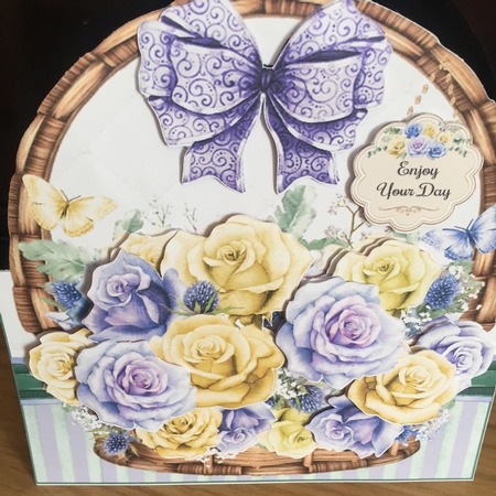 Floral Baskets Bumper Shaped Mini Page Kits  by Susan E Gradwell