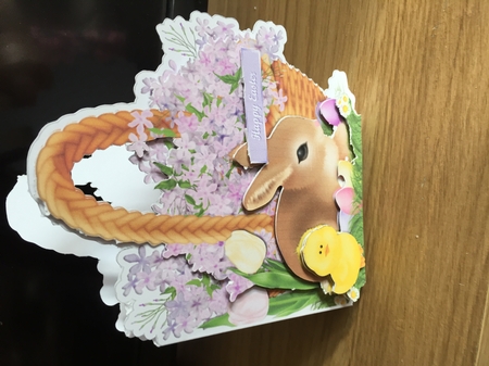 Easter Basket -  Shaped Card Mini Kit by Susan E Gradwell