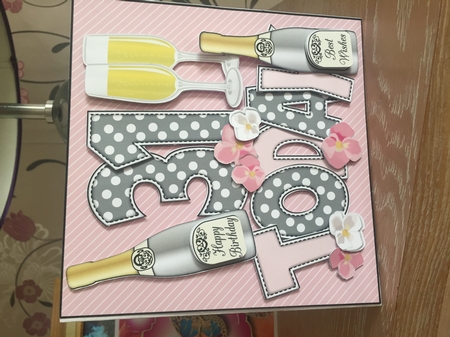 'any Age' with Champagne Card Kit by Susan E Gradwell