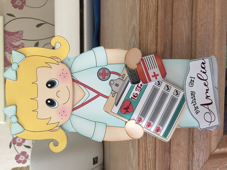 3D on the Shelf Card Kit - Little Doctor Emily by Susan E Gradwell
