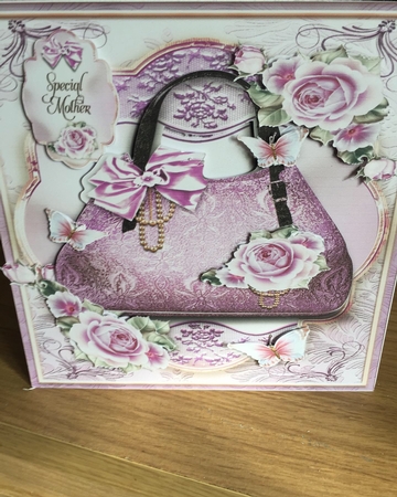 Violet Handbag for Mother Card Mini Kit by Susan E Gradwell