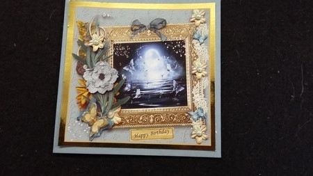MOONLIT EMBOSSED BUTTERFLIES BIRTHDAY GET WELL ANNIVERSARY BEST WISHES by Susan Green