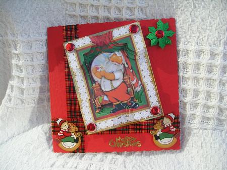 Santa's Excited - It's Christmas Quadro Corner Stacker by susan hickey
