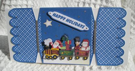 The Santa Express Cracker Card by susan hickey