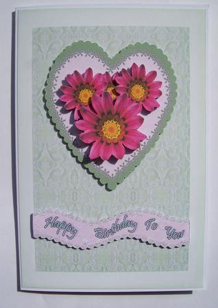 Happy Birthday to You - Pink Flowers by Susan Hopkins