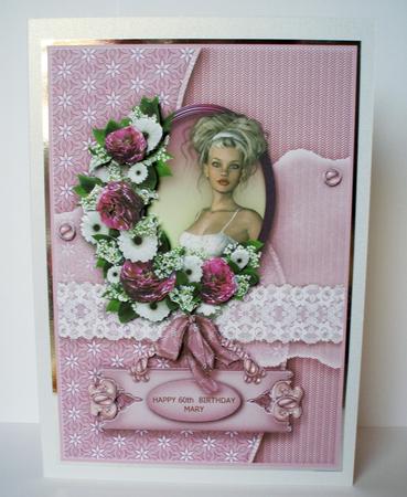 Jayne Cameo Pink Kit, 6 Pages, Including Decoupage Step by Step by Susan Hopkins