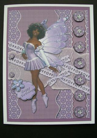 Lucy Faerie Lilac Kit 6 Pages, Including Decoupage Step by Step by Susan Hopkins