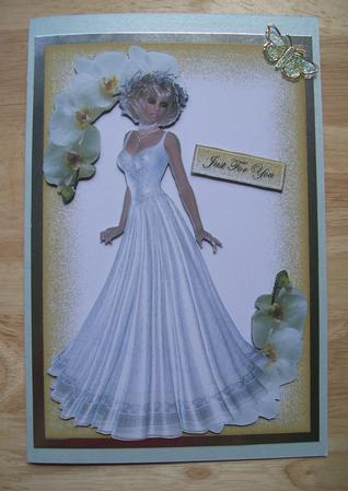 Lady in White Quick Card by Susan Hopkins