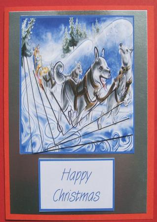 Winter Snow Dogs Spiral Pyramid by Susan Hopkins