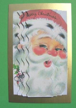 Santa and Mouse Wavy Centre Stacker by Susan Hopkins