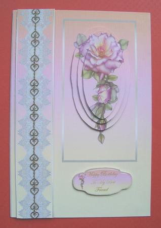 Oval Rose Quick Card Front by Susan Hopkins