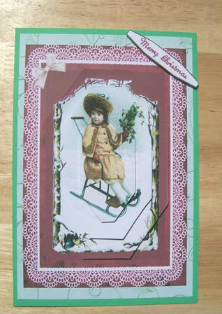 Christmas Vintage Child by Susan Hopkins