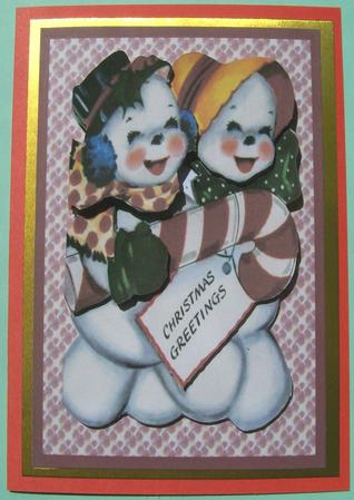 Happy Snow Couple by Susan Hopkins