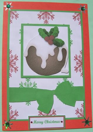 Christmas Pudding in Green by Susan Hopkins