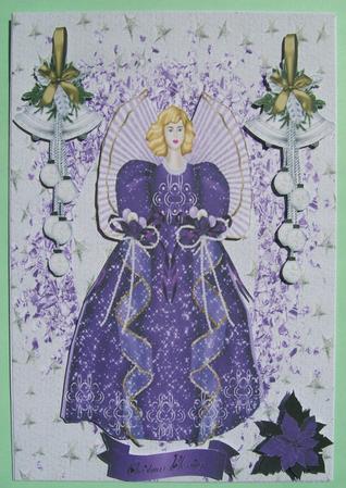 Christmas Angel in Purple by Susan Hopkins