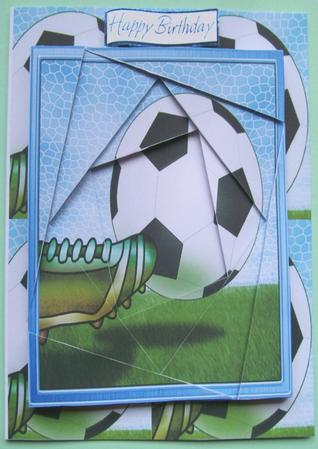 Football Quick Card with Twisted Spiral Side Stacker by Susan Hopkins