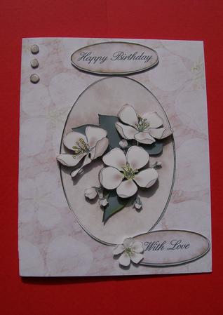 Apple Blossom Kit in Soft Beige with Step by Step Decoupage by Susan Hopkins