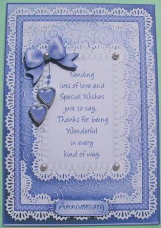 A5 Special Wishes Lace and Pearls Kit with 3D Decoupage by Susan Hopkins