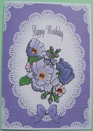 A4 Pearls and Lace Card Fronts Kit by Susan Hopkins
