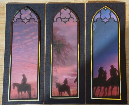 Cowboys at Sunset by Susan Hurley