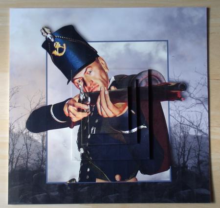Napoleonic Soldier Card Front with No Text by Susan Hurley