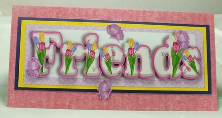 That's What Friends Are For! Lovely Friends with Tulips Dl by Susan James