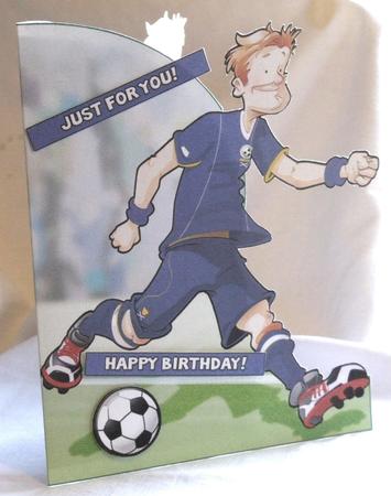 Football Dude Scotland Shaped. by Susan James