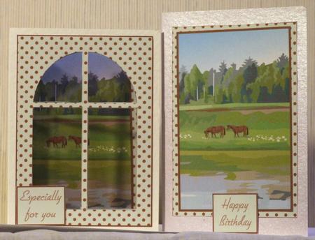 Wild Horses Window Card Kit by Susan James