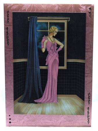 Art Deco Pink Lady by Susan James